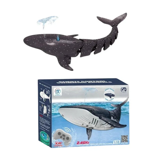 Remote Control Water Spray Whale Toy Play Fun for Kids