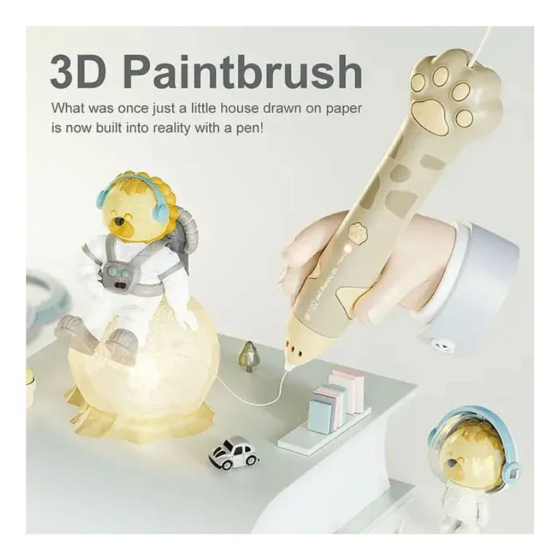 3D Ped,Printing Drawing Pen Set Tracing Sketchbook for Kids