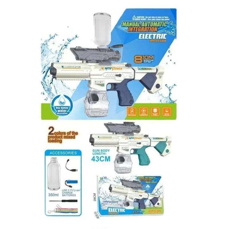 Electric Water Bullet Gun Hydro Blaster Toy Rifle Gun