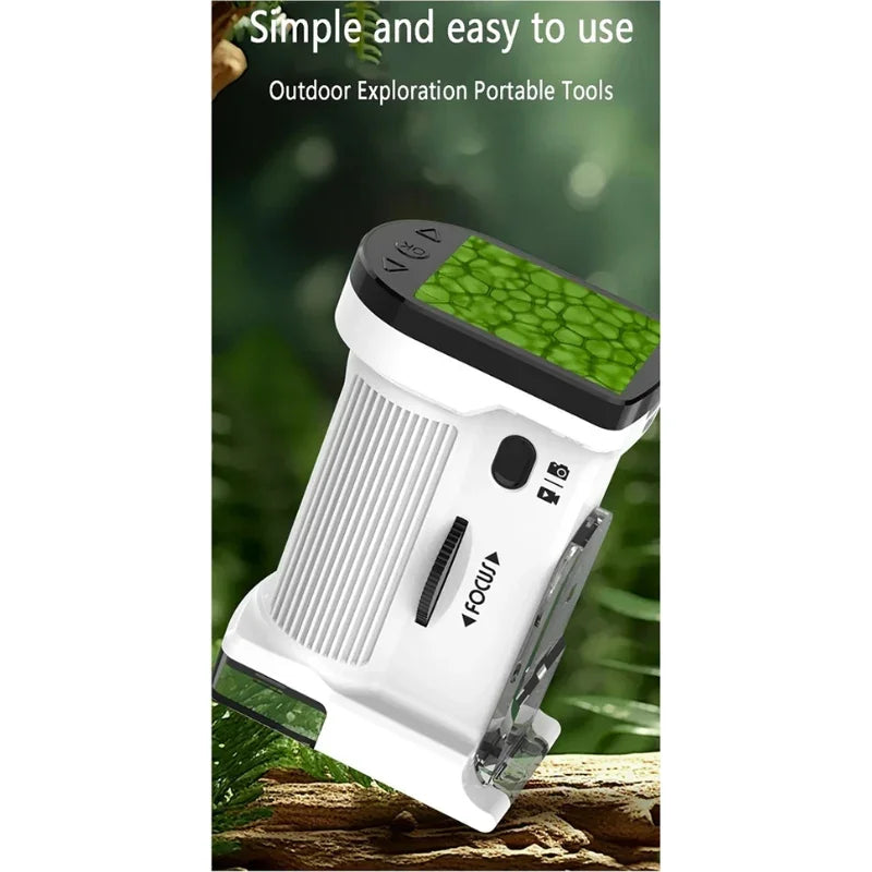 Portable Electron Microscope with Built-Rechargeable Digital Microscope