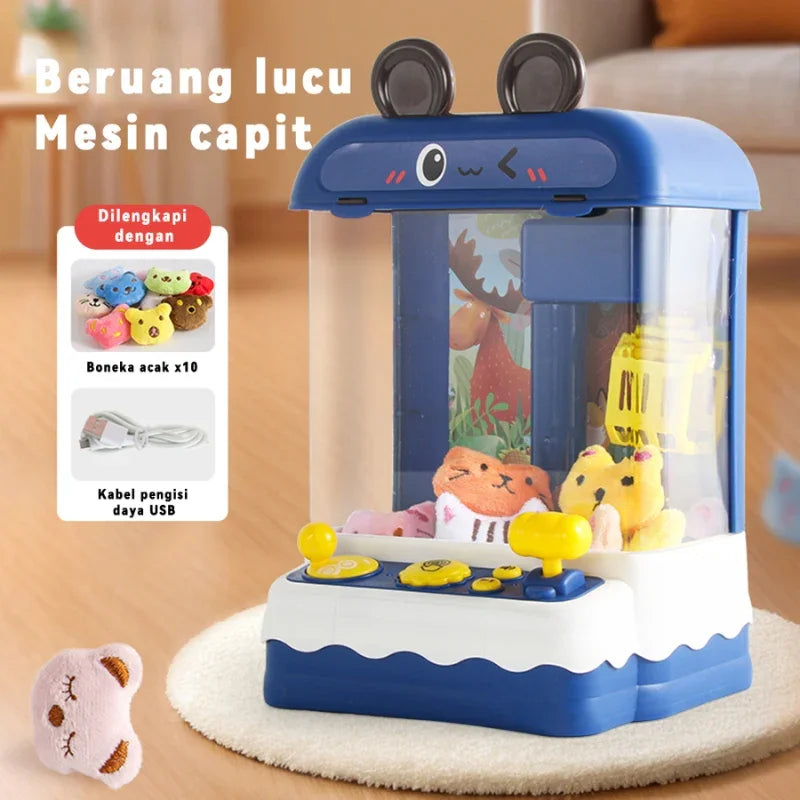 Mini Claw Machine with Light-Up Rabbit Design – USB-Powered Toy Game