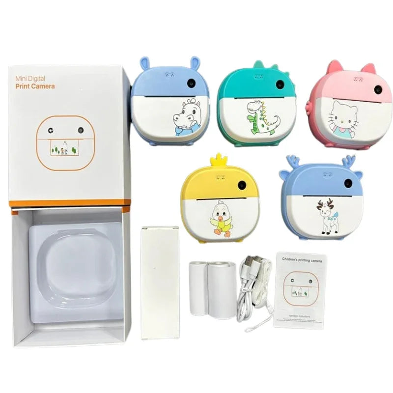 Camera Instant Print Kids Camera Cartoon Models for Creative Play