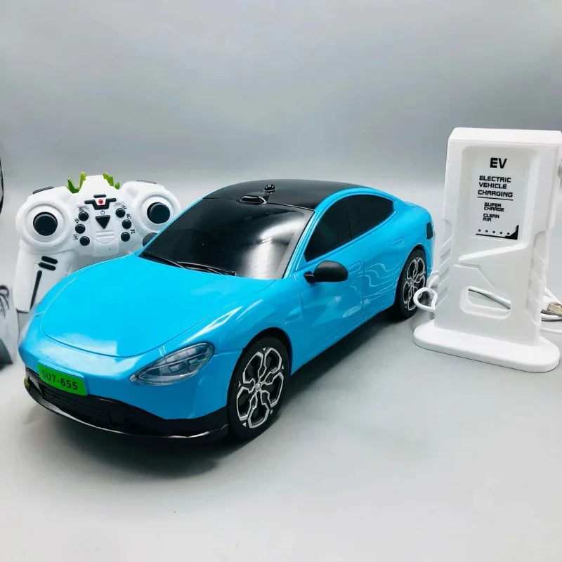 Remote Control New Energy Simulation Car Fast Charging, Automatic Parking