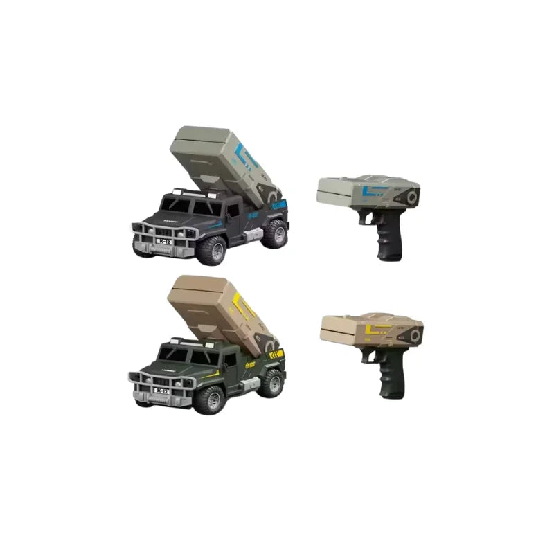 2-in-1 Military Remote Control Spray Money Car – 2.4GHz RC Vehicle
