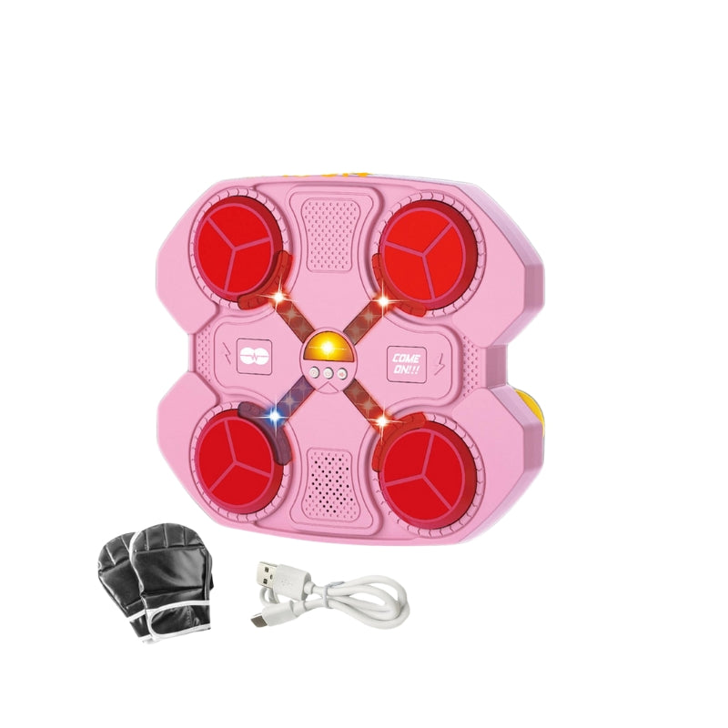 Music Boxing Set with LED Lights Interactive Punch Pad Display