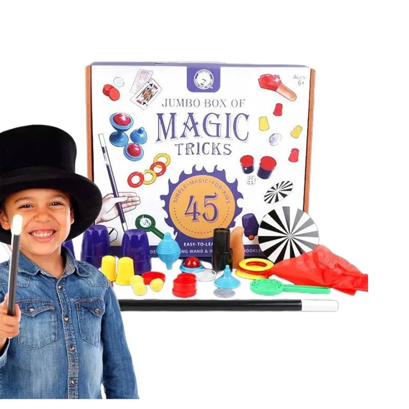 Magic Trick Set for Kids – Magician Pretend Play Magic Kit for Kids