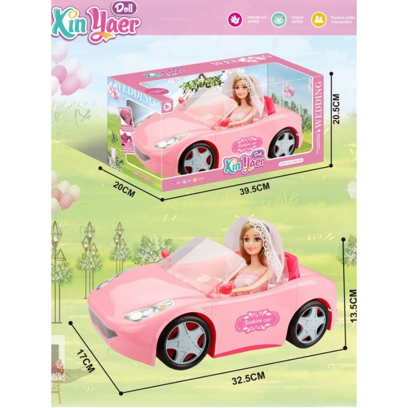 Barbie Bride Wedding Car Playset Fashion Doll Vehicle