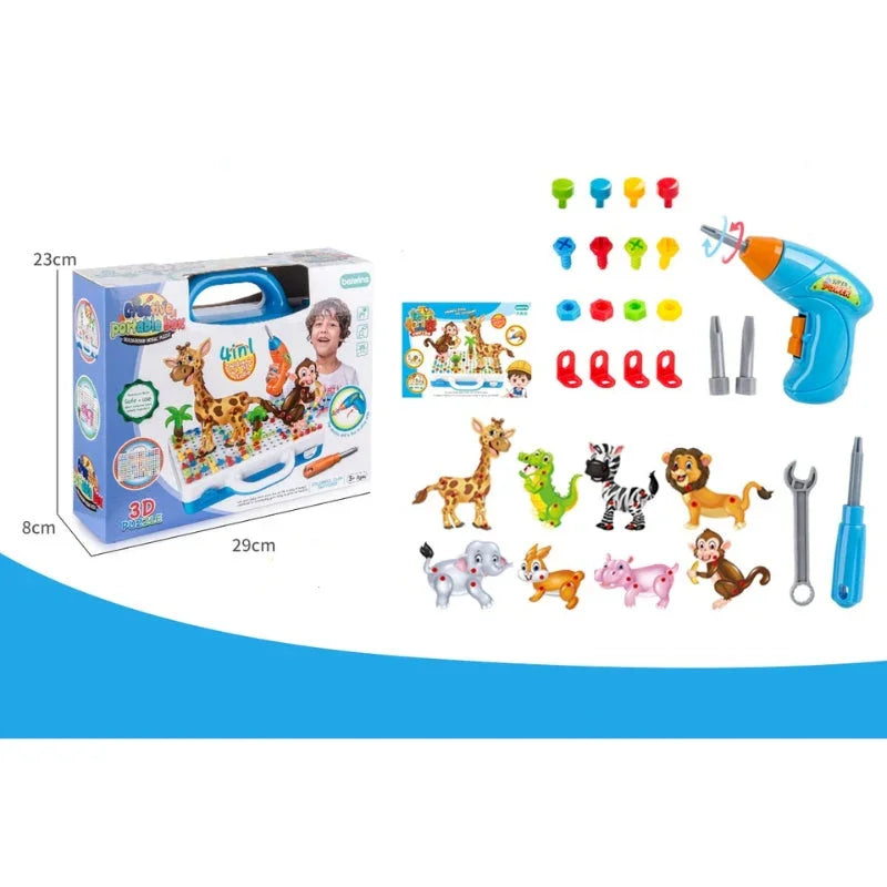 Creative Portable Box 3D Puzzle Toy – Educational Brain Puzzle Game