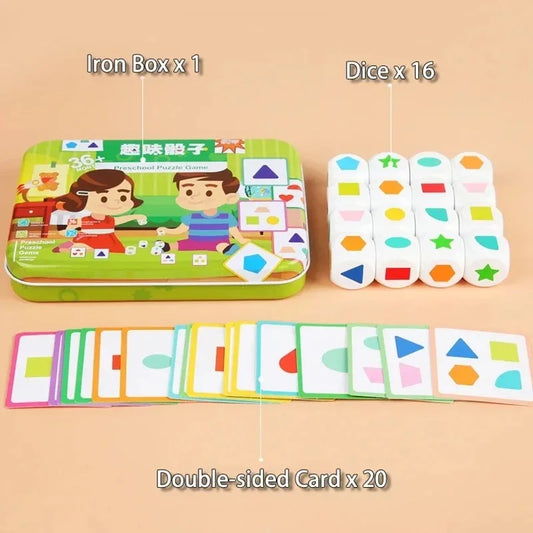 Kids Shape Dice Board Game– Educational Toy for Kids