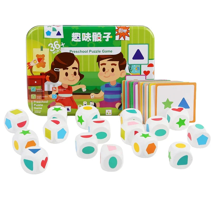 Kids Shape Dice Board Game– Educational Toy for Kids