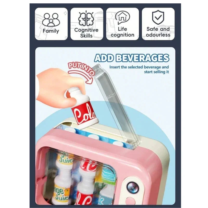 Snack Time Vending Machine Playset For Kids