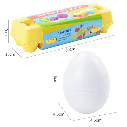 Shape & Sort Egg Puzzle – Fun Educational Toy for Learning Shapes and Colors