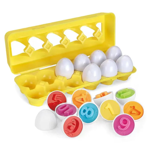 Shape & Sort Egg Puzzle – Fun Educational Toy for Learning Shapes and Colors