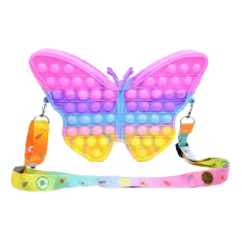 Butterfly PopIt Zipper Bag – Cute, Sensory Fun Meets Everyday Stylec