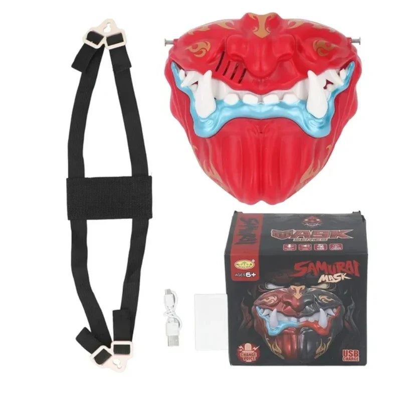 Halloweeen Glow LED Mask – Kids Light-Up Costume Shield