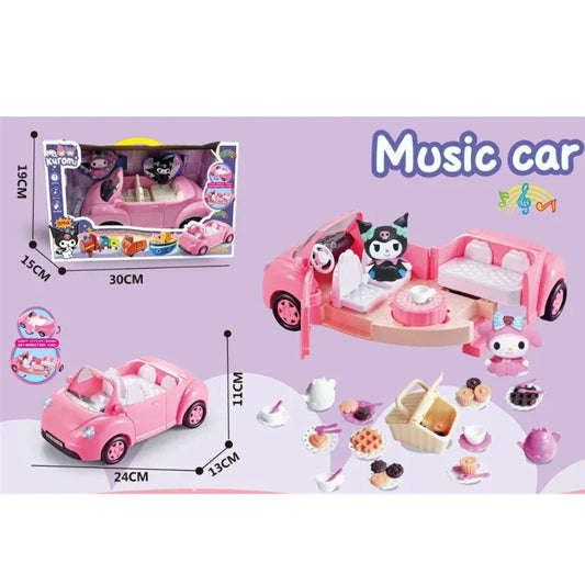Kuromi Light & Music Magical Convertible Car Playset