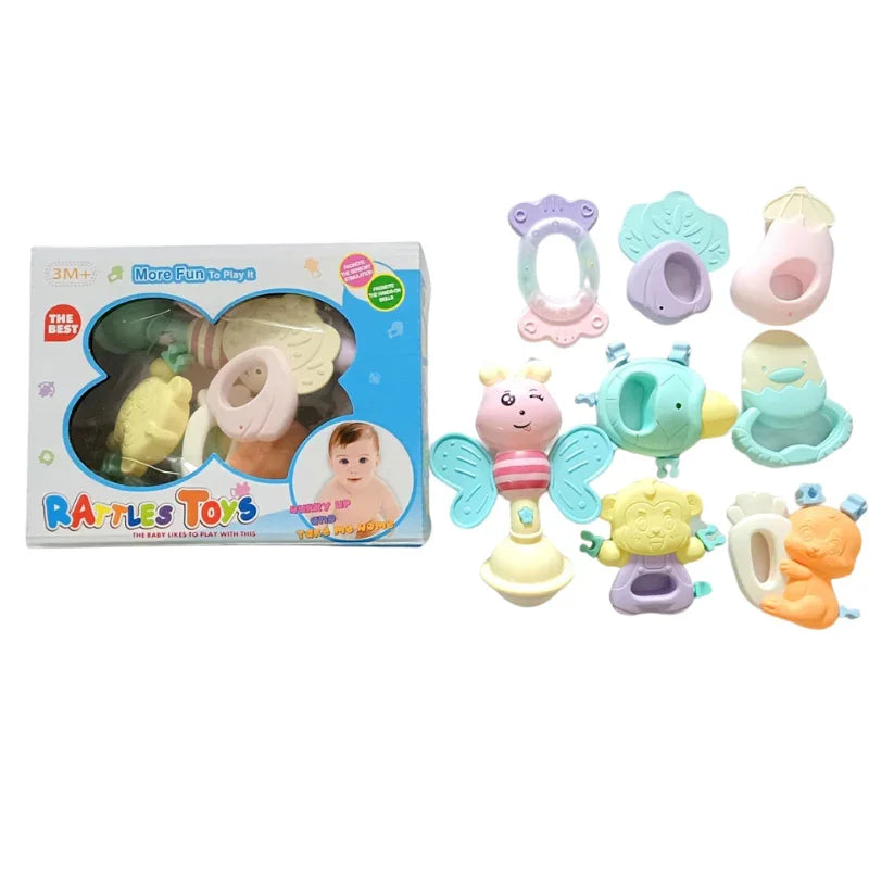 Adorable Animal Rattles Set – Fun & Soothing Toys for Babies