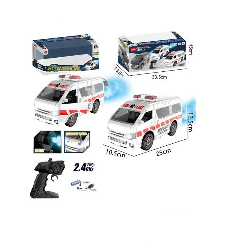 1:16 Scale Remote Control Ambulance for Kids