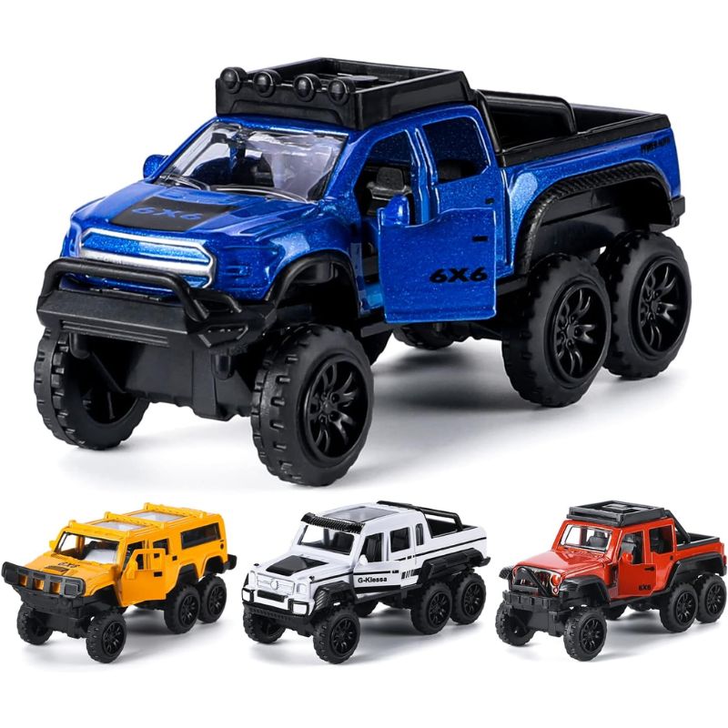 4 In 1 Diecast Metal Toy Vehicles With Openable Doors