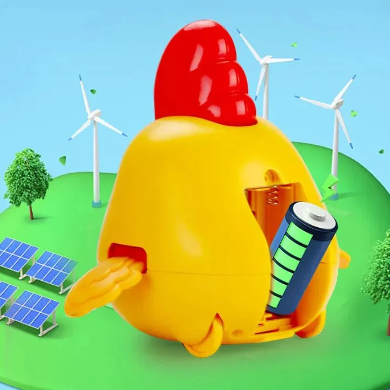 Electric Crawling Chicken Toy- Rocking Dance With Music And Lighting