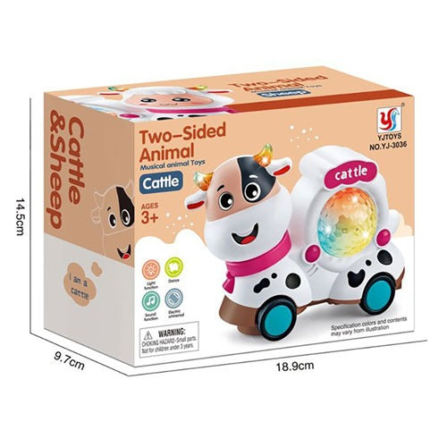 Funny Sheep Toy Car with Lights & Music – Bump & Go Action for Kids