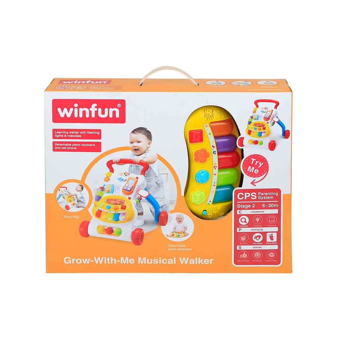 Winfun - Grow-With-Me Musical Walker