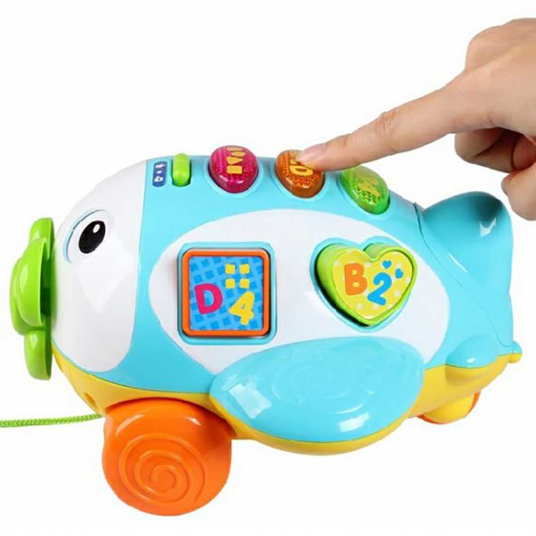 Winfun - Soft Pull Along Learning Plane Toy For Kids (1505)