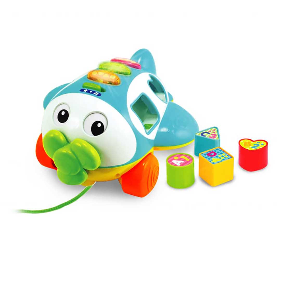 Winfun - Soft Pull Along Learning Plane Toy For Kids (1505)