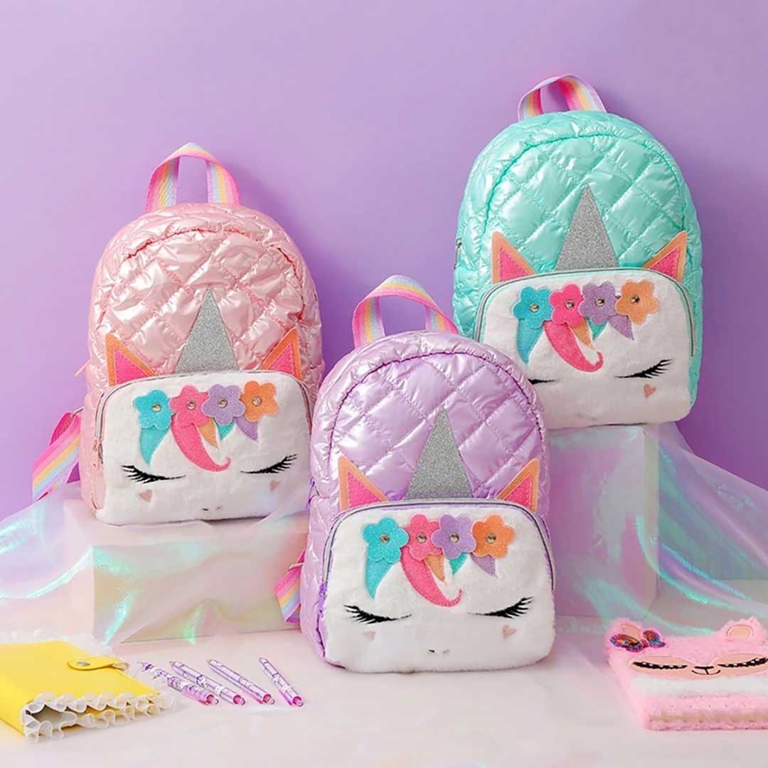 Unicorn Plush Fiber Backpack