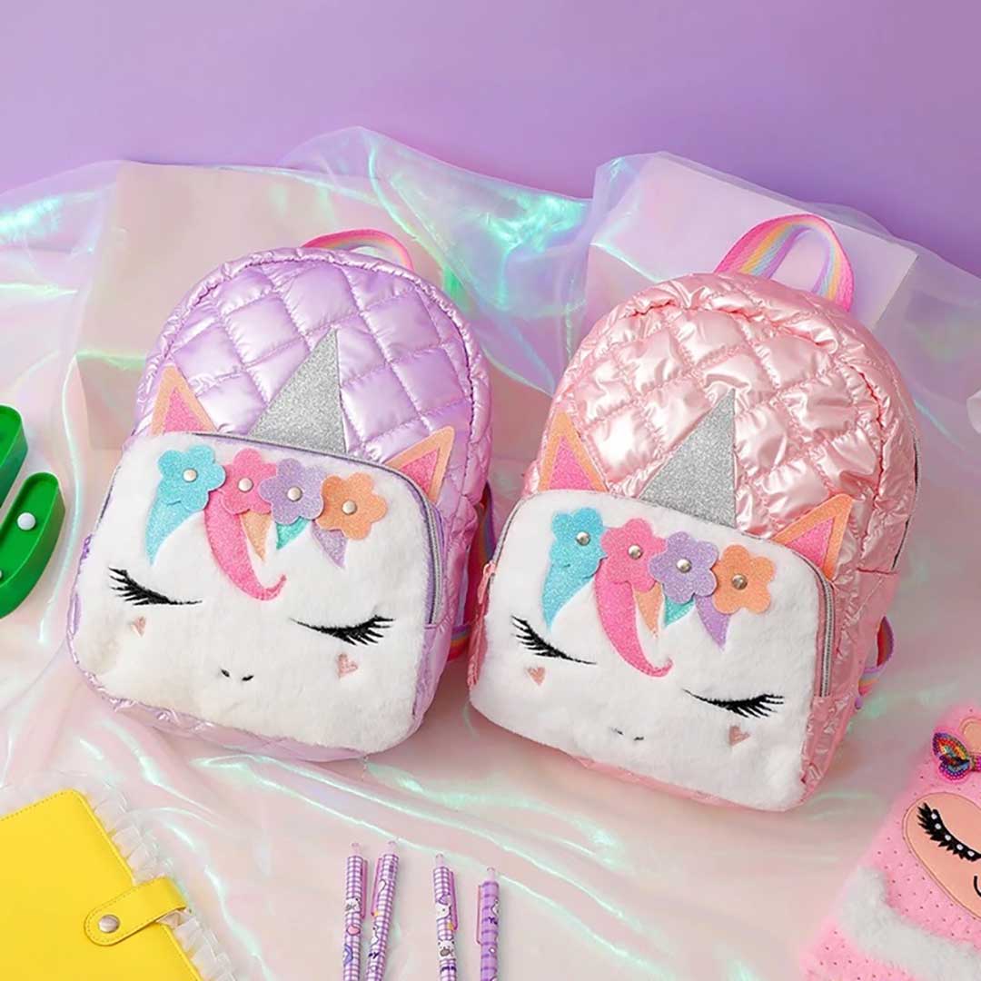 Unicorn Plush Fiber Backpack