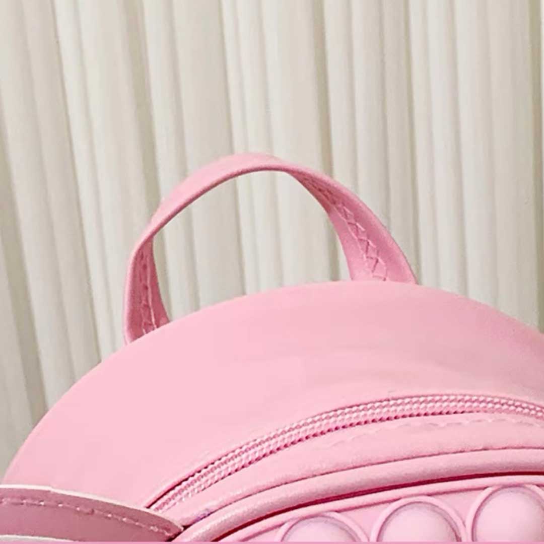 Unicorn Face Leather Backpack