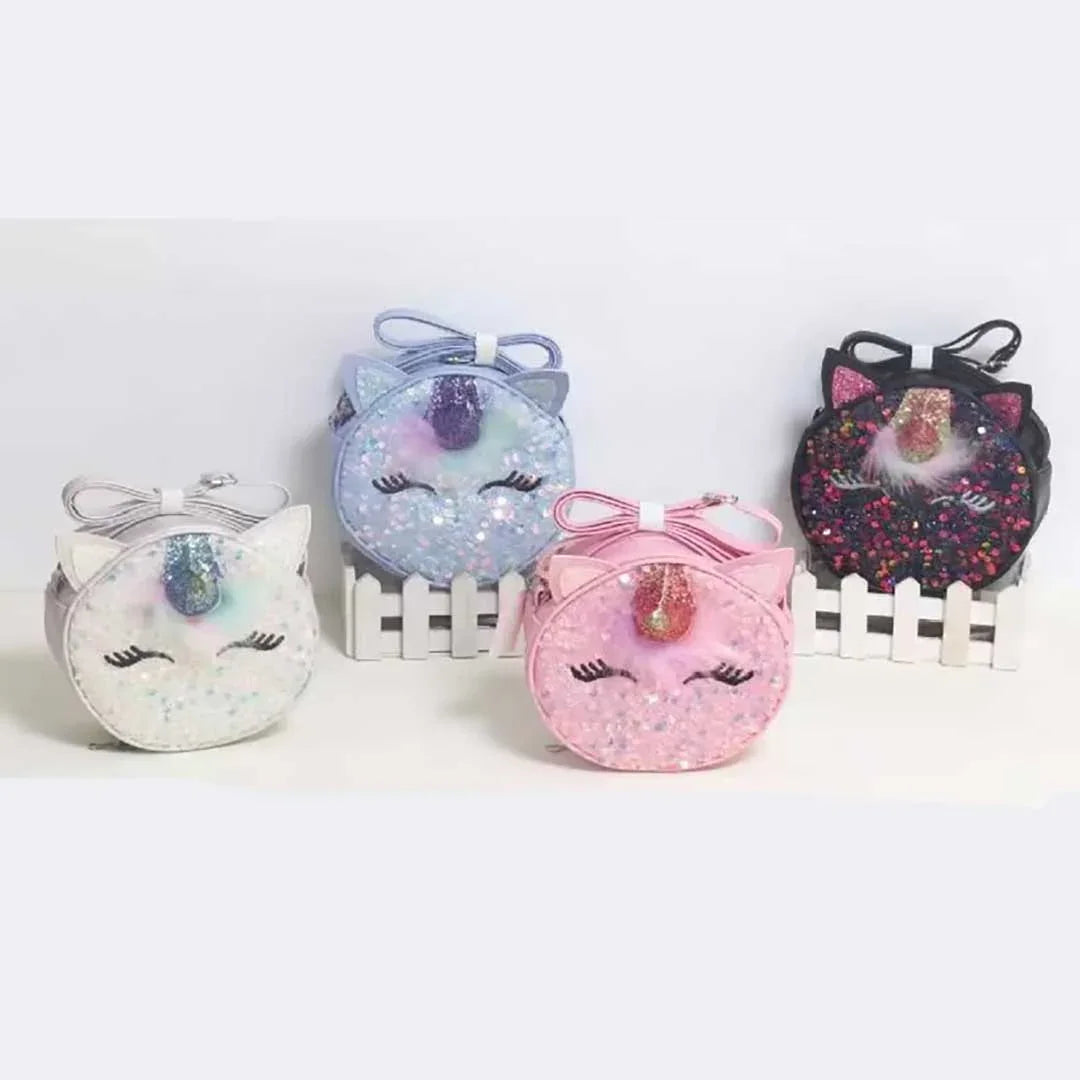 Unicorn Glitter Cross Body Handbag