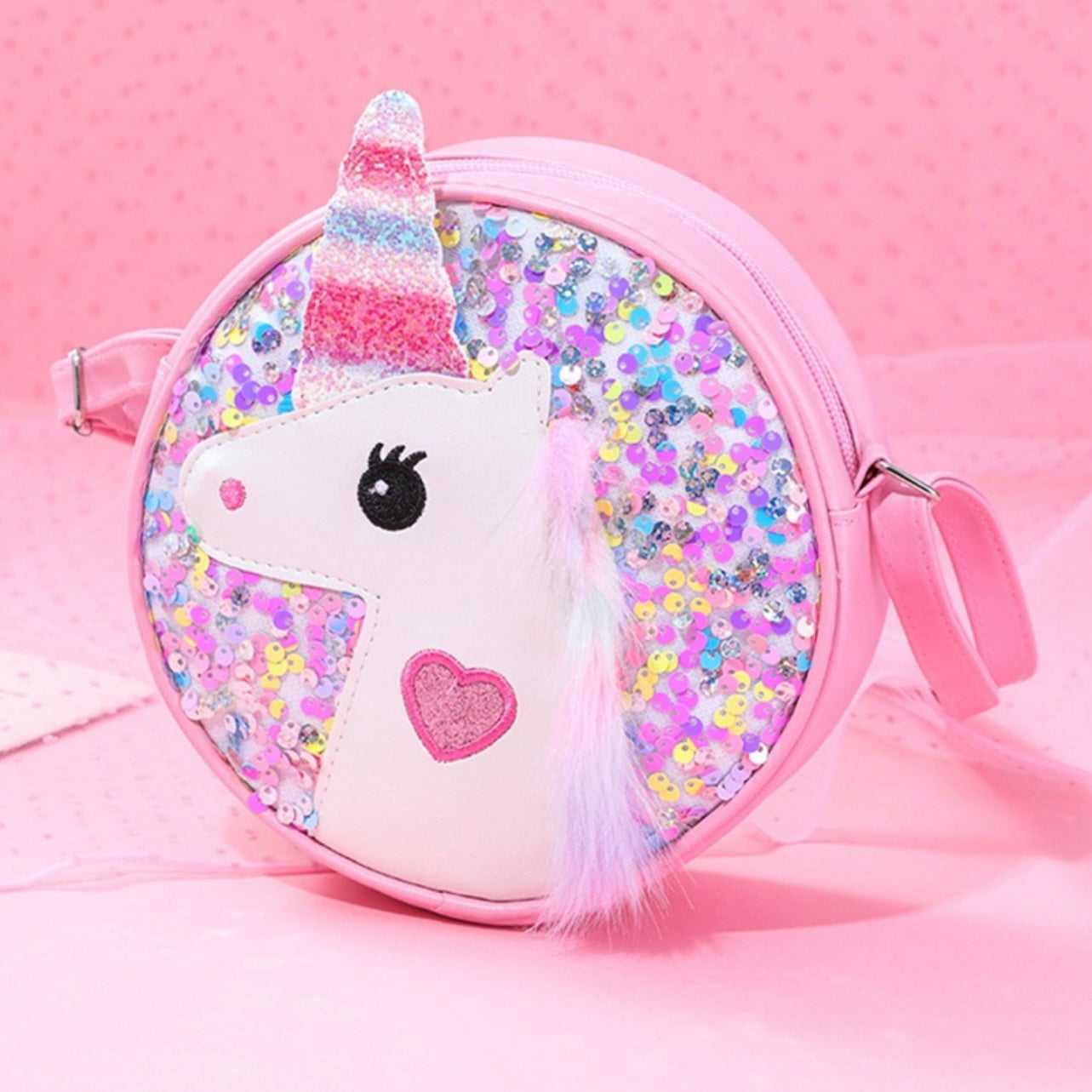 Unicorn Face Cross Body Handbag