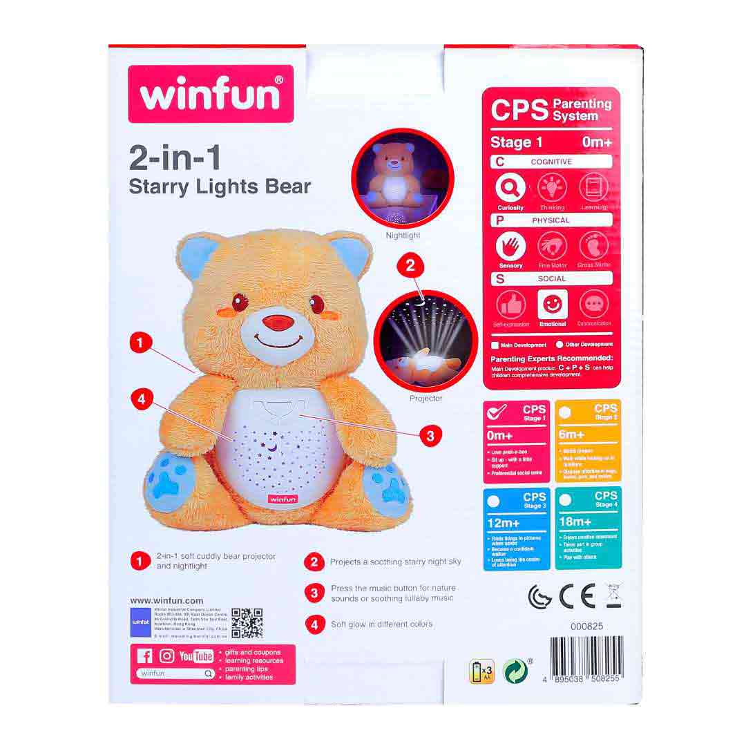Winfun - 2-in-1 Starry Lights Bear
