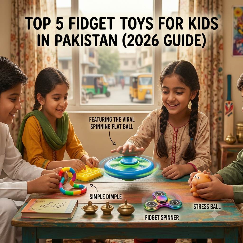 Top 5 Fidget Toys for Kids in Pakistan (2026 Guide) – Featuring the Viral Spinning Flat Ball
