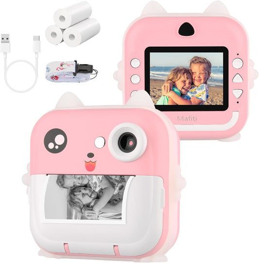 Multifunctional Kids Instant Camera with Built-In Printer