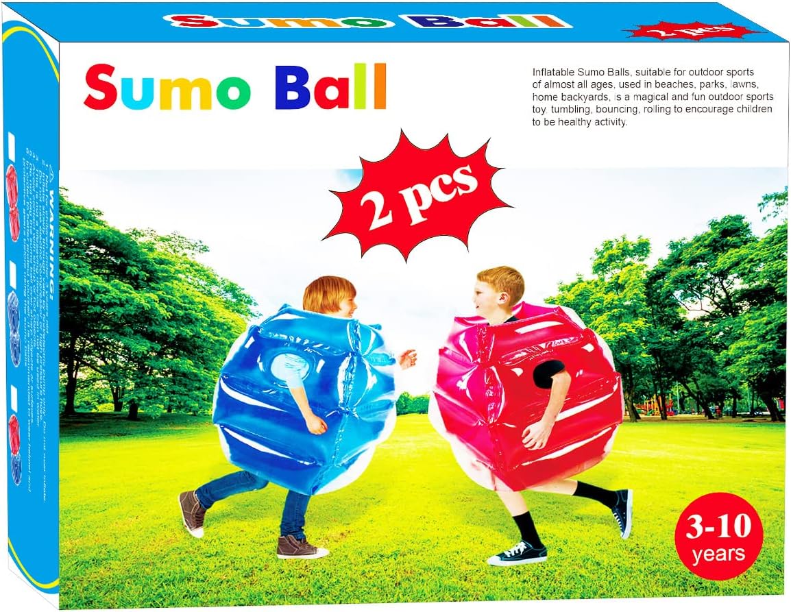 2 PC Sumo Balls for Kids Bumper Bounce Balls