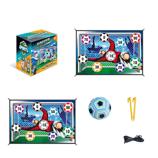 Soccer Game Set Indoor, Kick & Stick Removable, Improve Ball Skills