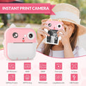 Multifunctional Kids Instant Camera with Built-In Printer