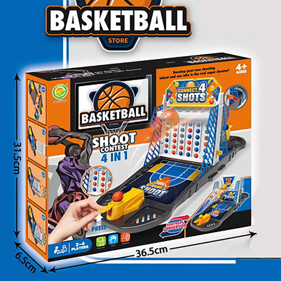 4 In 1 Basketball Shoot Game For Kids