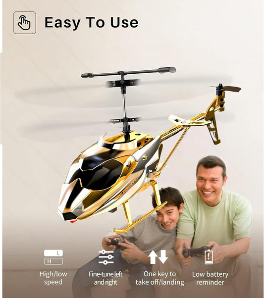 Remote Control Helicopter with LED Lights Fun & Interactive Toy for Kids