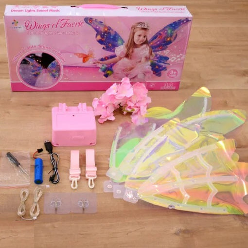 Butterfly Flower Wings Light & Music For Girls