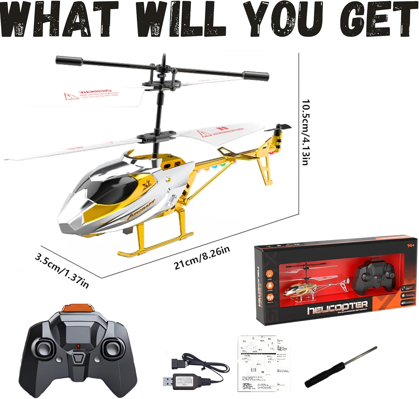 Remote Control Helicopter with LED Lights Fun & Interactive Toy for Kids