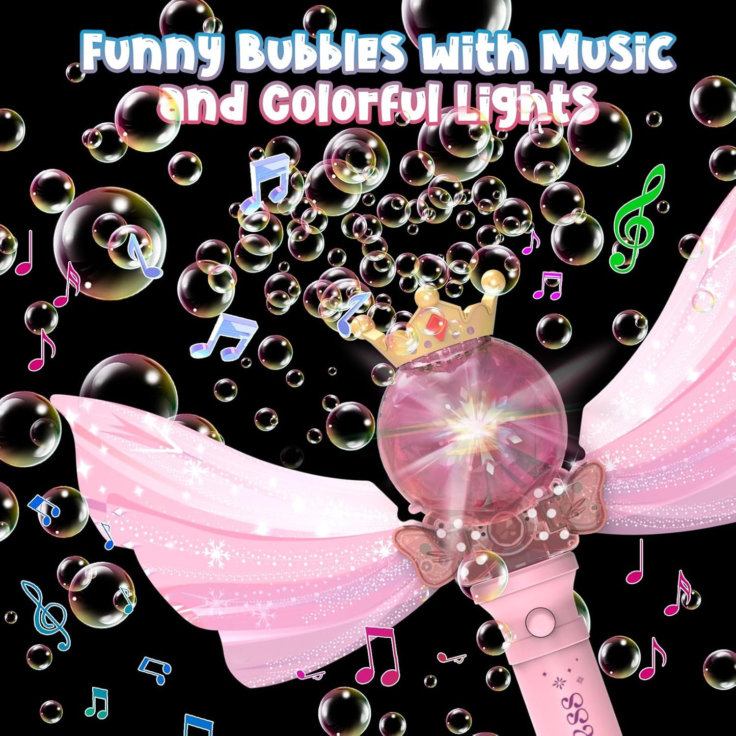 Fairy Princess Bubble Wand – Magical Outdoor Bubble Toy for Girls