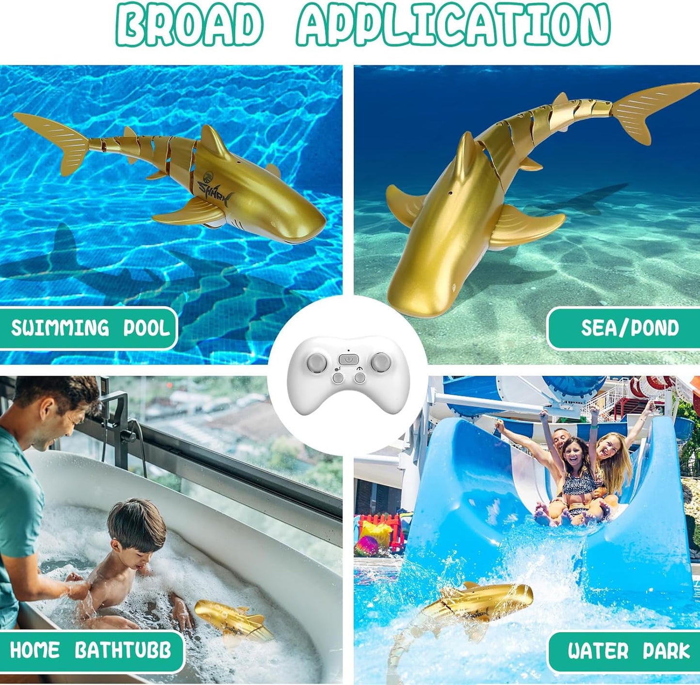 Remote Control Mini Shark Toy – Realistic Radio-Controlled Swimming Fish