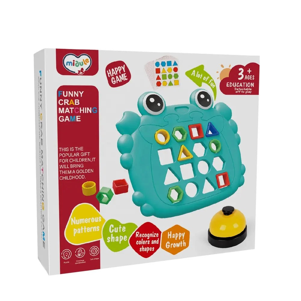 Educational Crab Matching Board Game For Kids