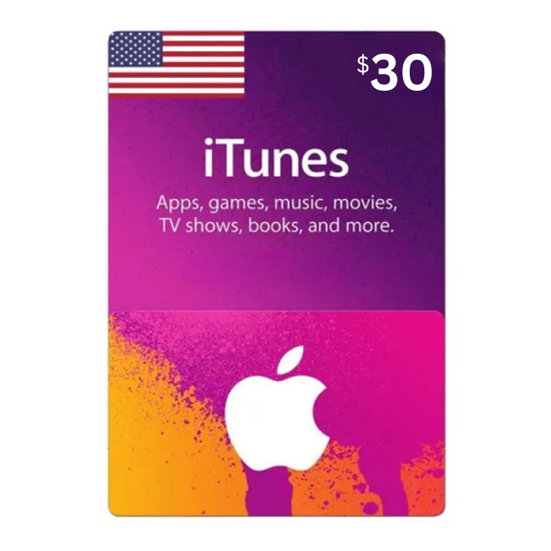 Apple iTunes Gift Card $30- Email Delivery
