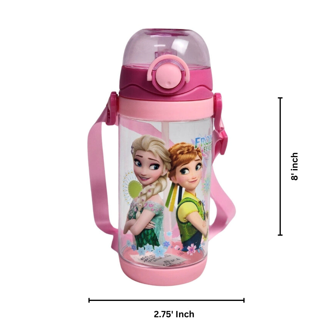 Frozen Themed School Backpack With Water Sipper For Kids