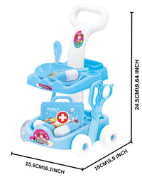 Medical Set Kit With Trolley And AccessorieToy For Kids
