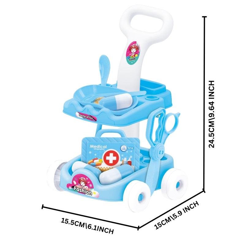 Medical Set Kit With Trolley And AccessorieToy For Kids